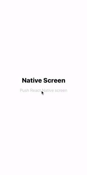 React Native Screen