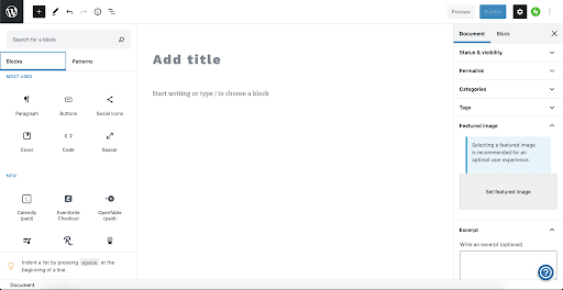 wordpress content editor