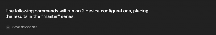 saving test run configuration