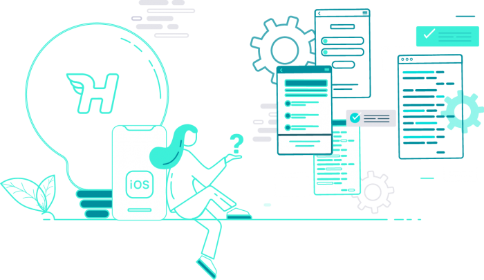 abstract concept of user experience with Hermes on iOS