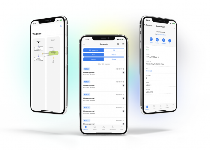 advantys workflowgen mobile app screens